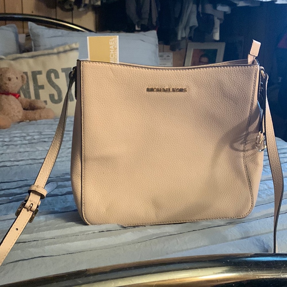 Pink pebble leather Michael Kors jet set travel bag brand new with tags